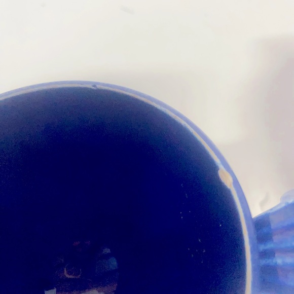 Vintage Fiesta Ring Creamer With Handle  , & Sugar Bowl . Cobalt Blue - Picture 5 of 14